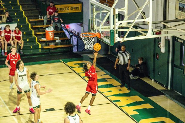 Parkland's Nassim Adams drives to the basket against Allentown Central Catholic during an EPC game on Saturday, Jan. 3, 2026, at Allentown Central Catholic High School in Allentown. (Jonathan Broady/Special to The Morning Call)