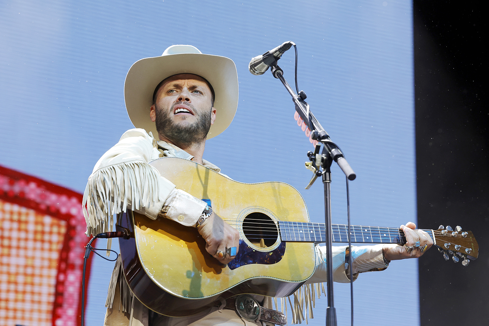 Charley Crockett performs at the Palomino Stage during the 2024...