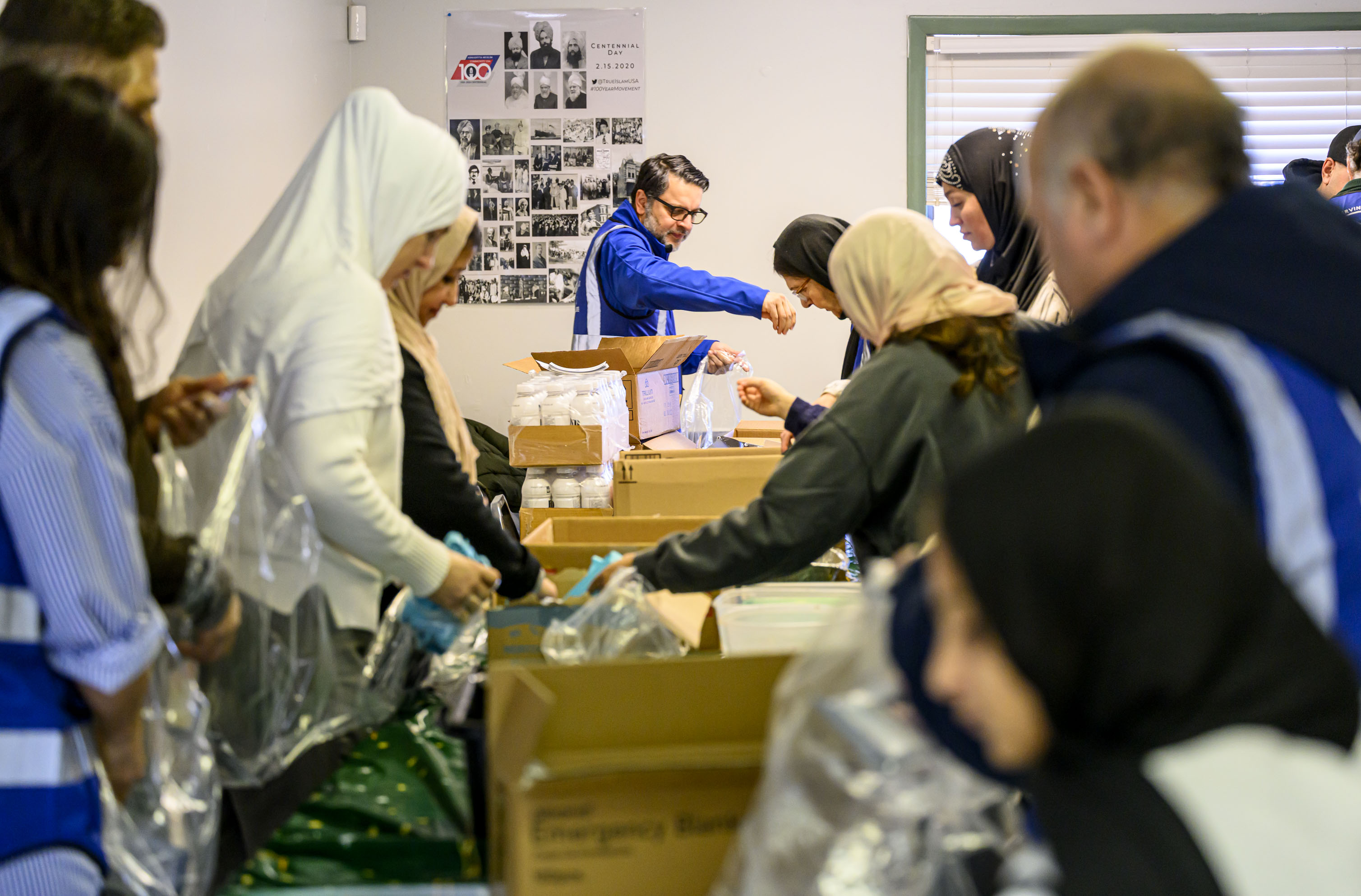 Members of the Ahmadiyya Muslim Communityâs Lehigh Valley chapter gather...