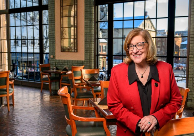 Kelly Ronalds stands in Hotel Bethlehem on Thursday, Jan. 29, 2026, in Bethlehem. Ronalds is being promoted to general manager of the hotel. (April Gamiz/The Morning Call)