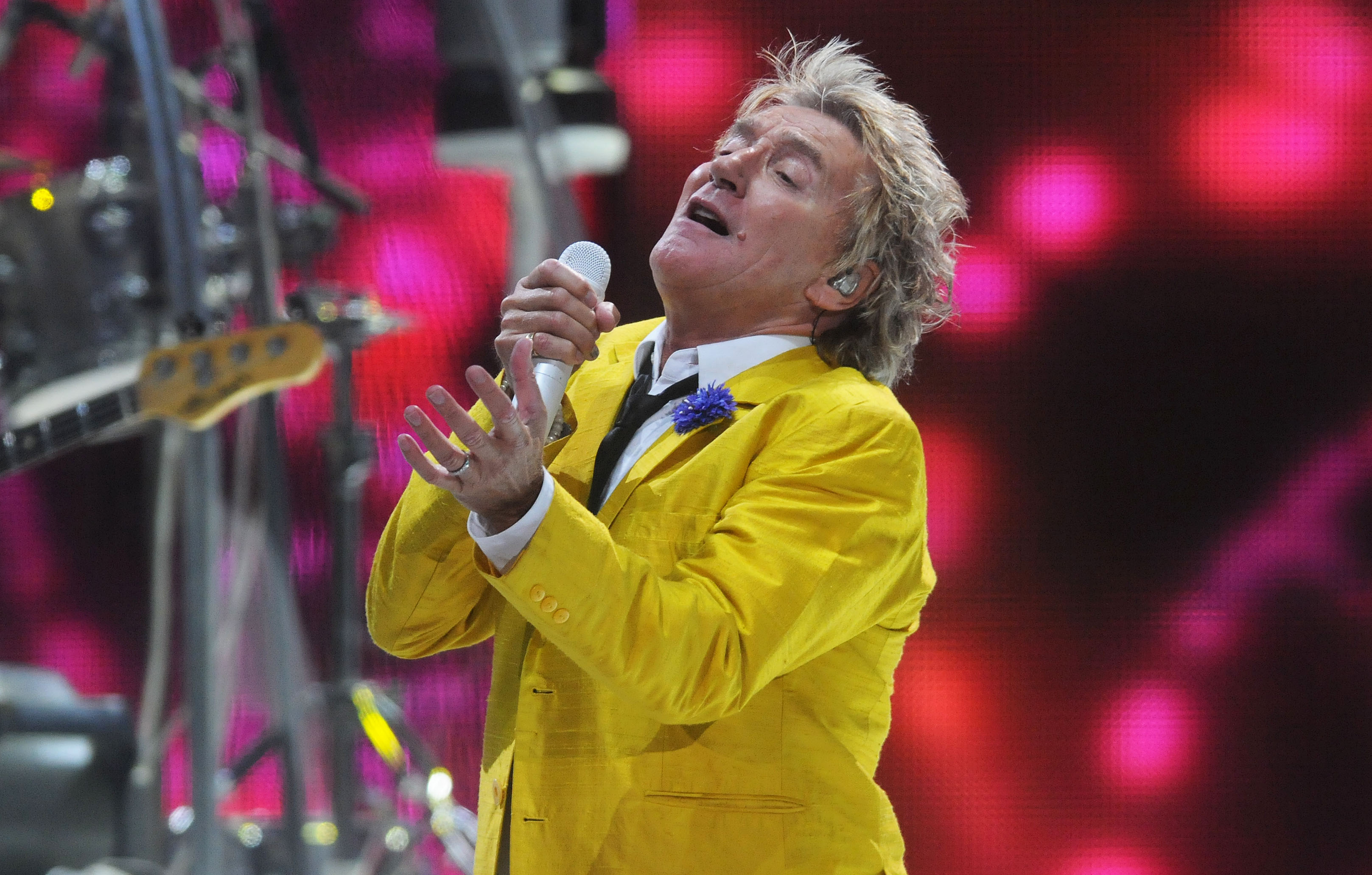 Rod Stewart performs in concert at the Xcel Energy Center...