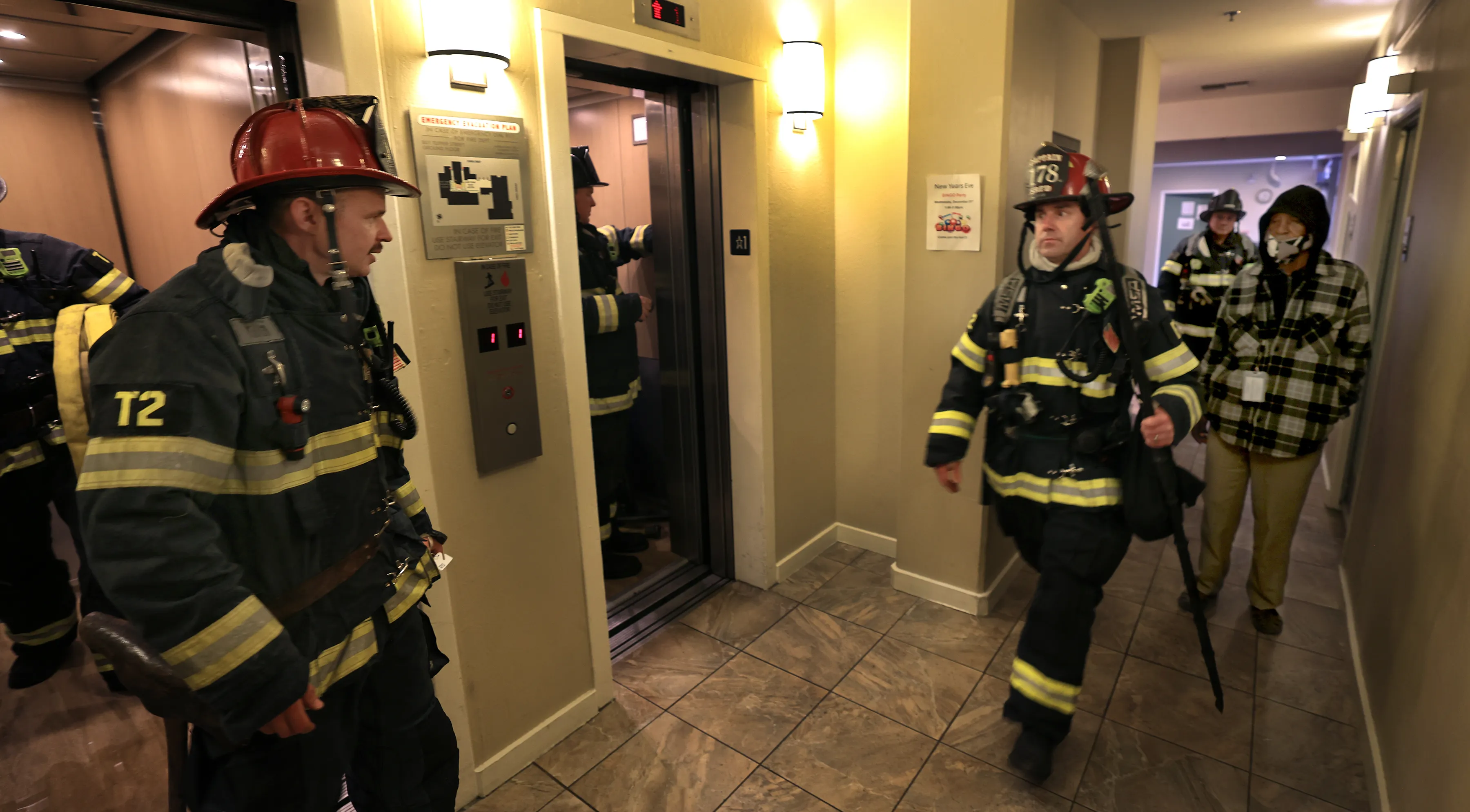 With the fire extinguished on the 12th floor of Bethlehem...