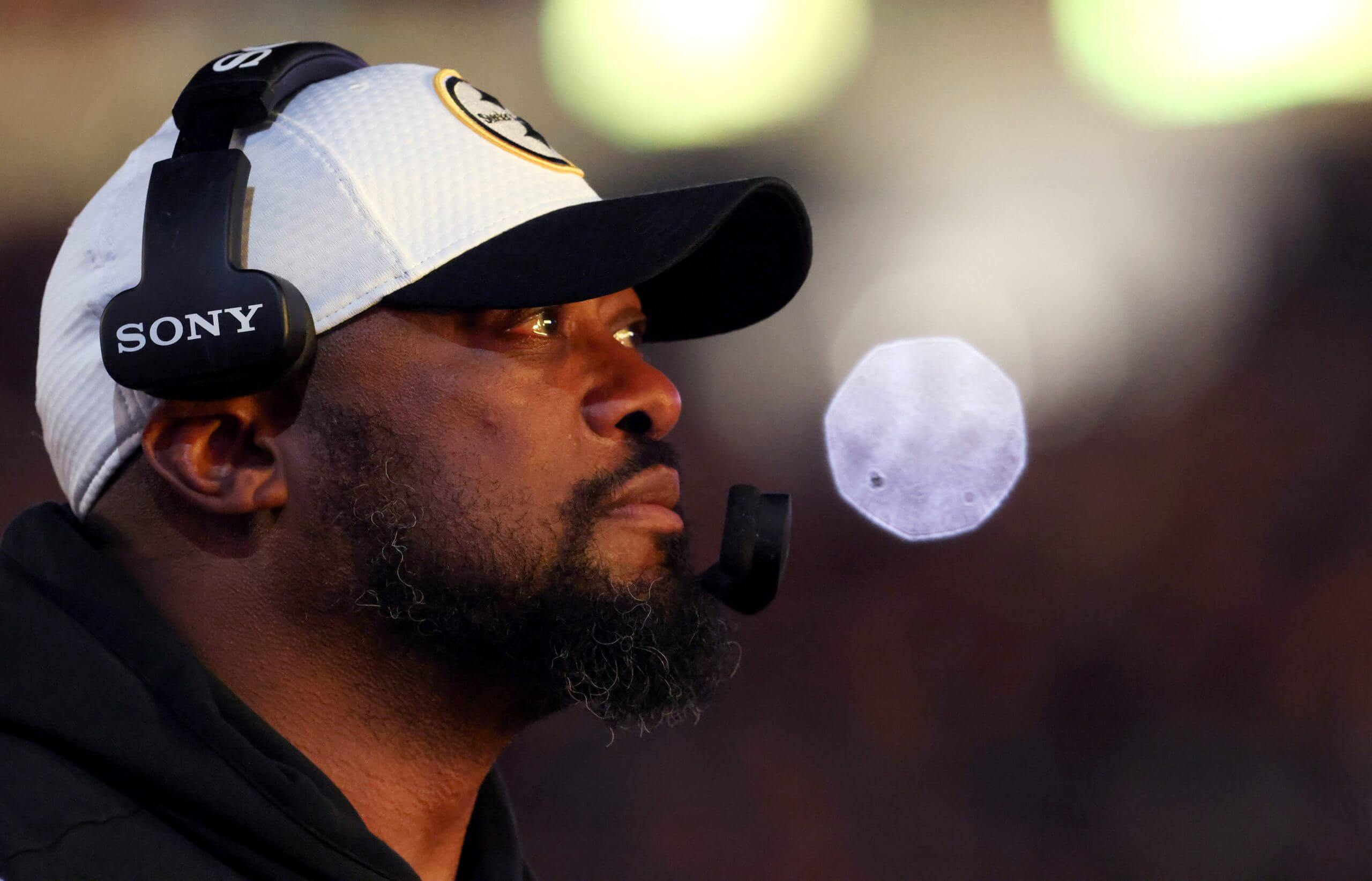 Pittsburgh Steelers head coach Mike Tomlin before an AFC Wild Card Round game against the Houston Texans at Acrisure Stadium.