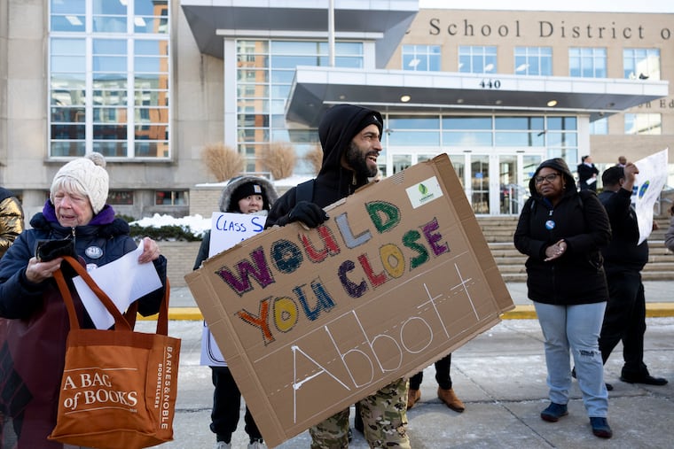 Philly organizers rally against school closures ahead of the school board meeting