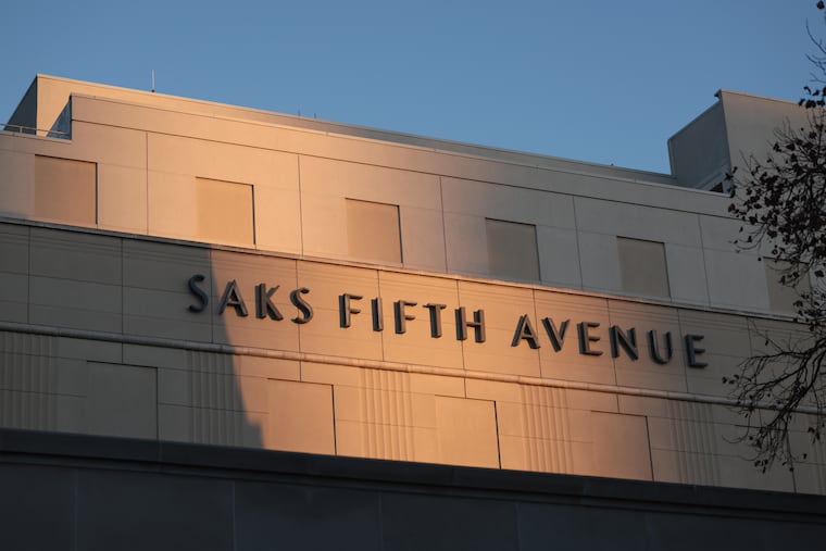 A Saks Fifth Avenue store in Los Angeles is pictured last year.