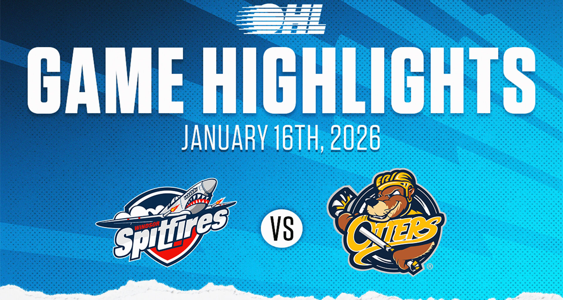 OHL Highlights: Windsor Spitfires @ Erie Otters Jan. 16, 2026