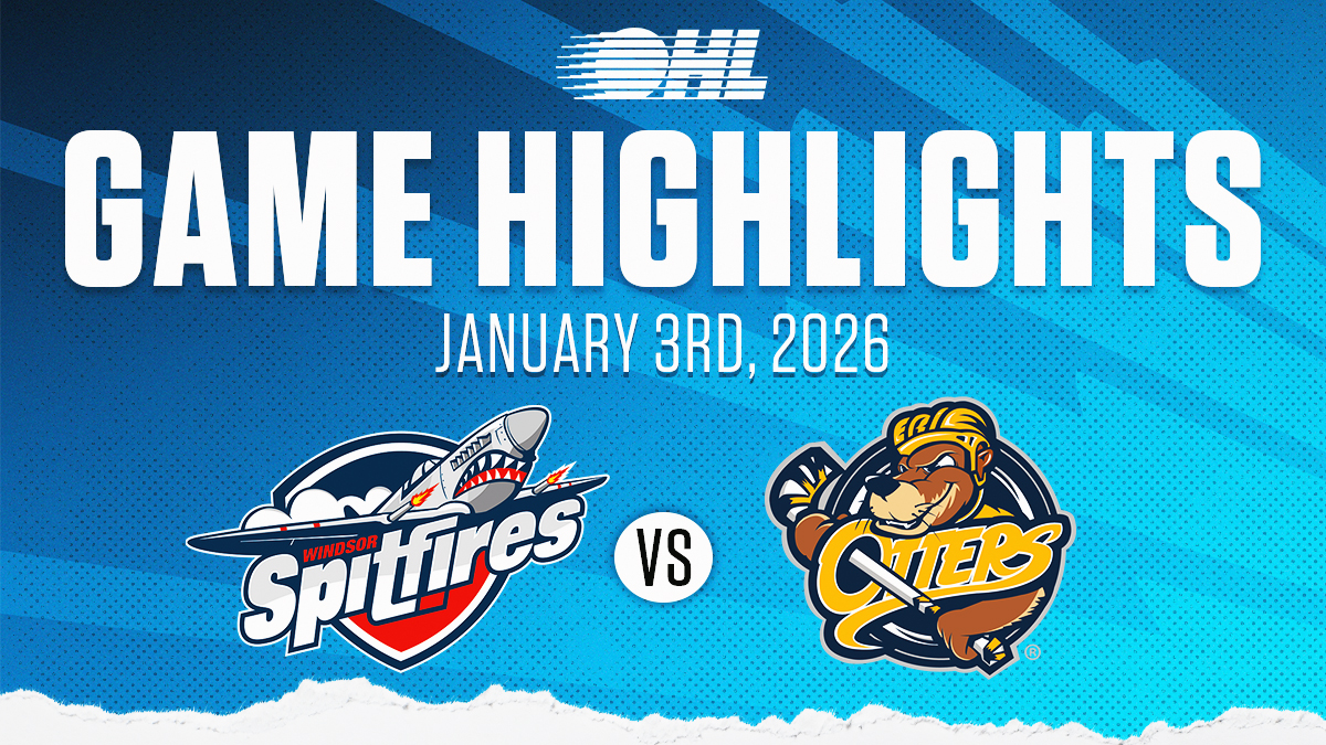 OHL Highlights: Windsor Spitfires @ Erie Otters Jan. 3, 2026