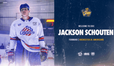 Erie Otters Ink Forward Jackson Schouten