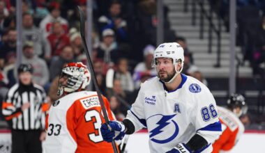 Nikita Kucherov scores on first two shots, Tampa Bay Lightning rout Philadelphia Flyers for ninth straight win