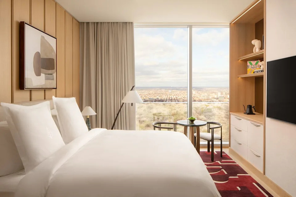 Joe Thomas/Four Seasons Hotels and Resorts A Sky Garden room.