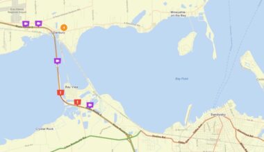 Snow and traffic troubles in Northeast Ohio: State Route 2 closed in both directions near Edison Bridge in Erie County