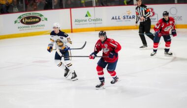 Spits battle the Otters in Erie