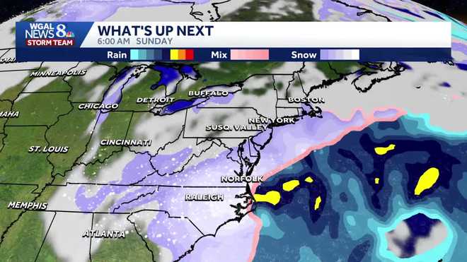 Here's what the American model is showing for a nor'easter this weekend.