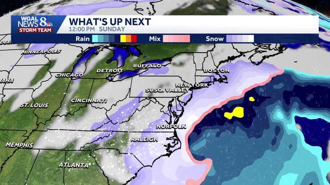Here's what the American model is showing for a nor'easter this weekend.
