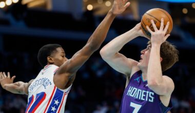 Tyrese Maxey scores season-low 6 points as Philadelphia 76ers get crushed by Charlotte Hornets
