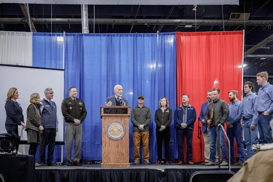 George Lake, owner of Thistle Creek Farms in Warriors Mark, Huntingdon County