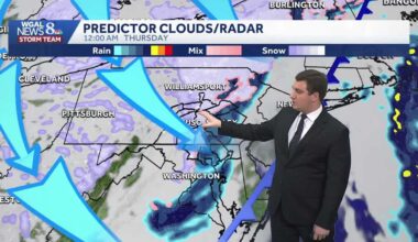 Mild Wednesday With Rain Developing; Light Snow Late In South Central Pennsylvania