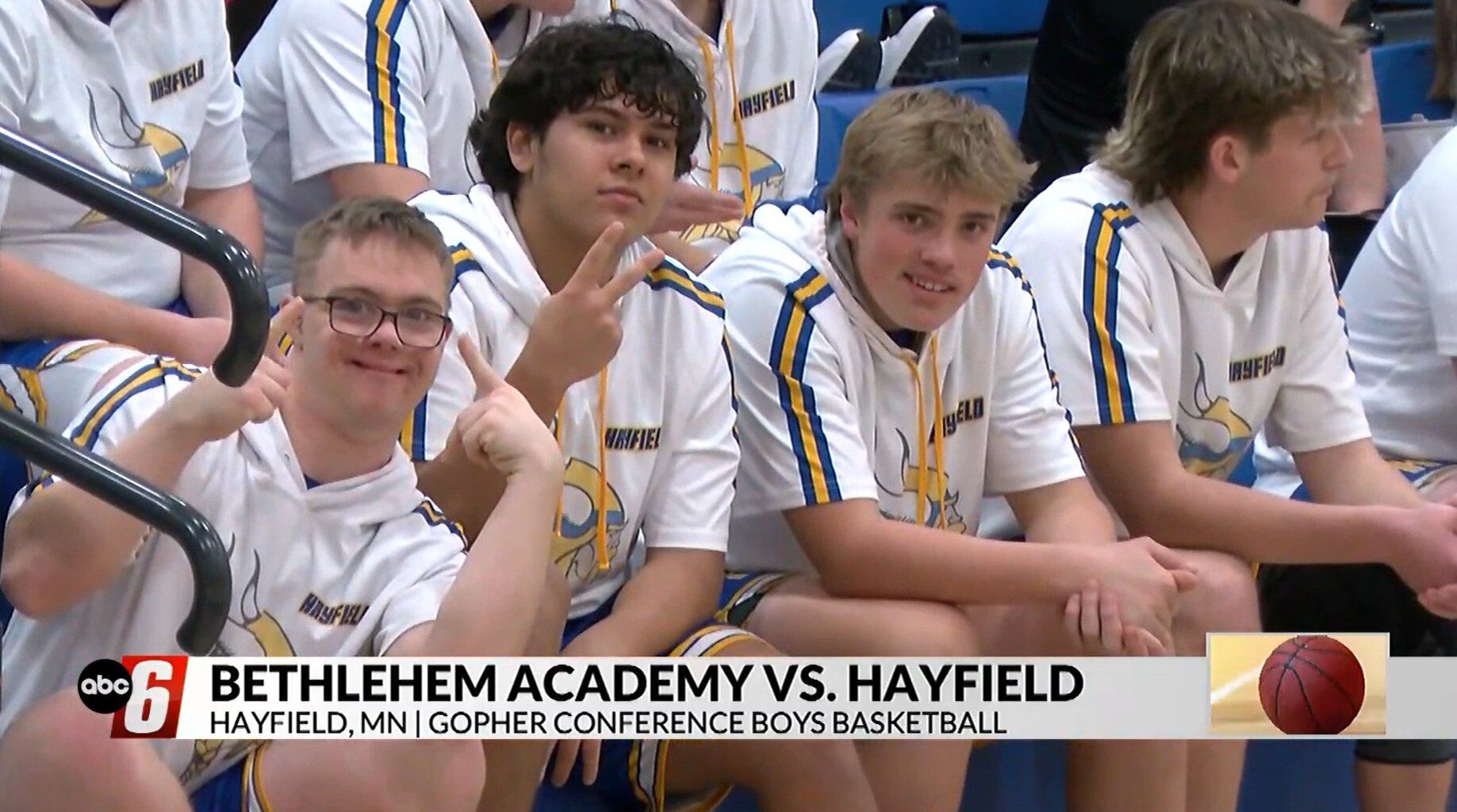 Hayfield Boys Hoops edges out Bethlehem Academy, 65-62 - ABC 6 News