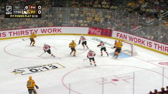 Crosby helps Penguins power past Flyers 6-3