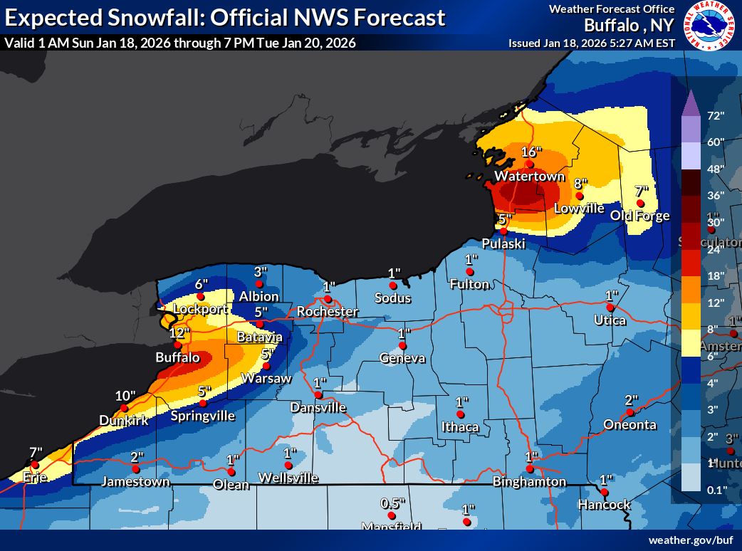 Winter Storm Warning has Erie County in lake effect bullseye