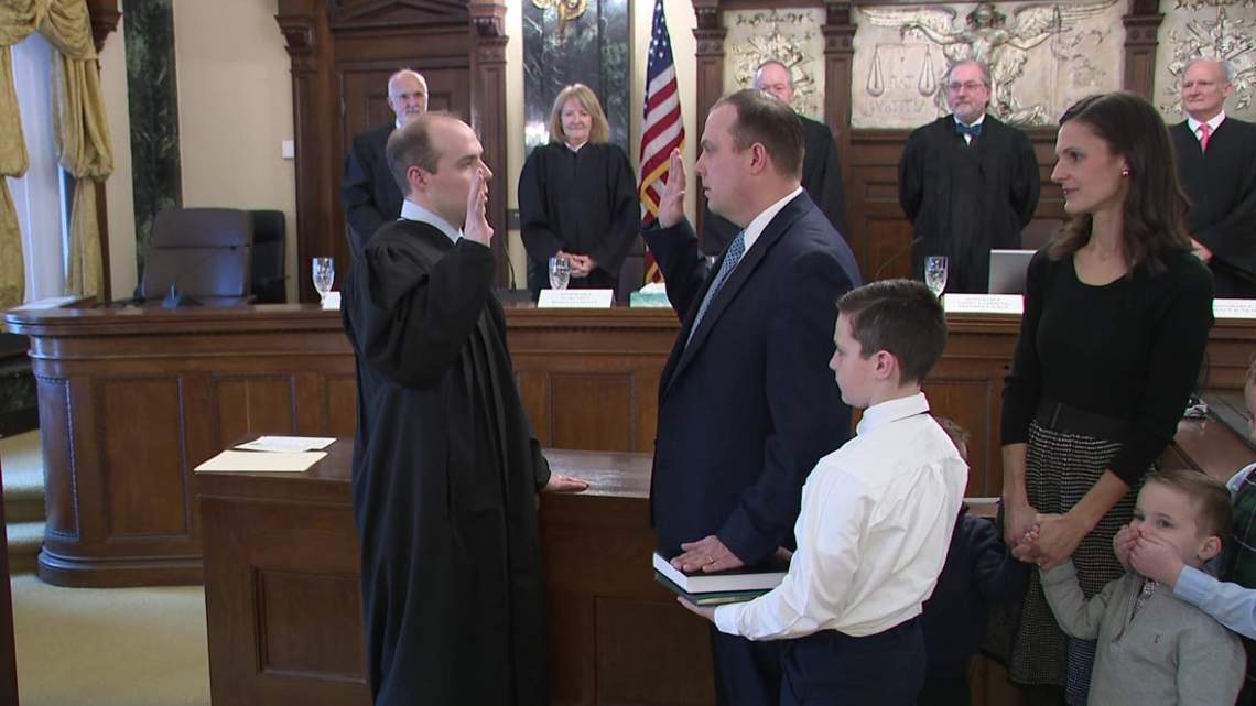 Gallagher sworn in as District Attorney, Cognetti sworn in as Scranton Mayor