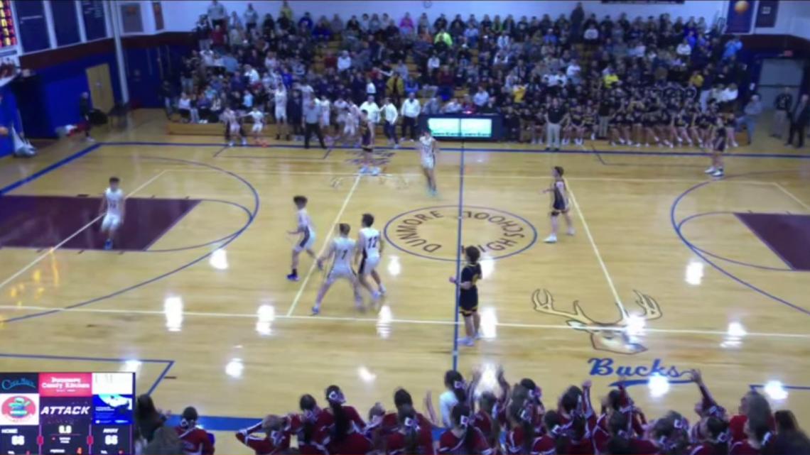 Dunmore senior sinks stunning half-court shot in buzzer-beater victory