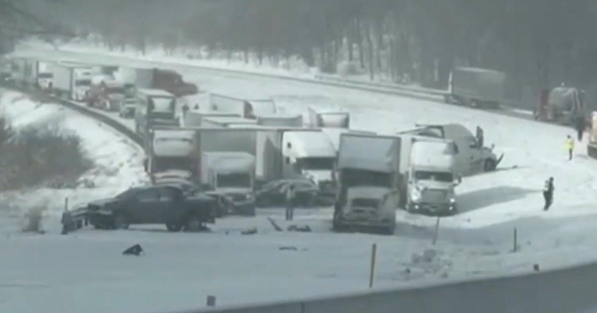 Winter weather brings whiteout conditions to parts of Pennsylvania and New York