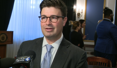 Corey O'Connor being sworn in as Pittsburgh's new mayor