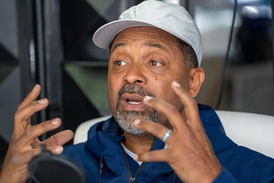 Actor and comedian Mike Epps, shown in this May 2025 file photo in Indianapolis, revealed how he handles hecklers and a stalker situation on "Jimmy Kimmel Live!" on a show that aired Jan. 22.