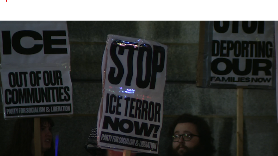 Protesters stand together against ICE in Pittsburgh after deadly Minneapolis shooting
