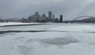 Drone video captures Pittsburgh after record-setting snowstorm
