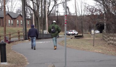 Trail walkers brave the cold in Lackawanna County