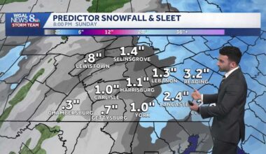 More snow expected tonight into Sunday across south-central Pennsylvania