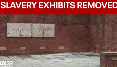 Lawsuits, protests after slavery exhibits removed in Philadelphia