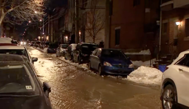 Philadelphia water main break covers neighborhood in ice