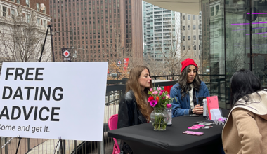 Vintage finds and dating advice meet at the Make Love Market in Love Park