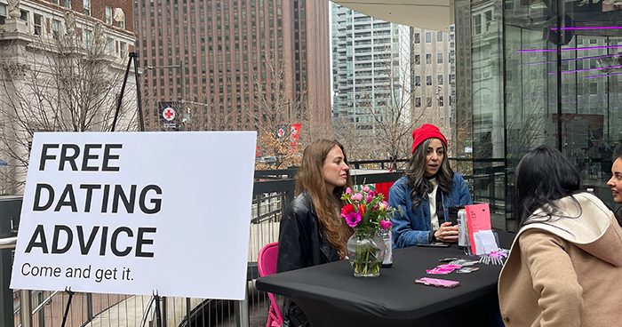 Vintage finds and dating advice meet at the Make Love Market in Love Park