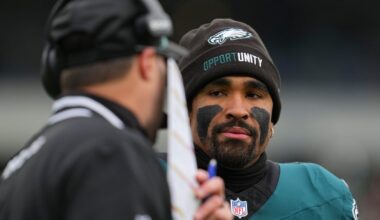 What Jalen Hurts said about Kevin Patullo, A.J. Brown after Philadelphia Eagles' playoff loss to 49ers