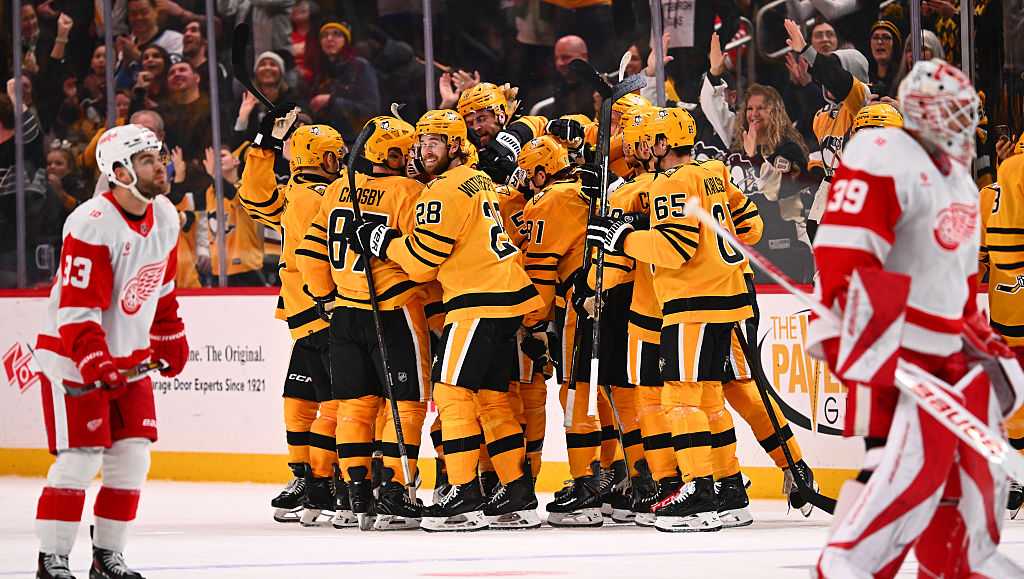 Letang scores in OT in his 1,200th game to give Penguins win against Red Wings