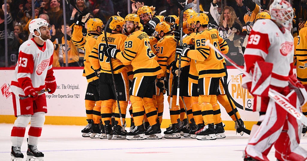 Letang scores in OT in his 1,200th game to give Penguins 4-3 win against Red Wings