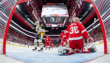 Penguins get past Detroit Red Wings, 4-1; Rust, Chinakhov score in 1st period for Pittsburgh