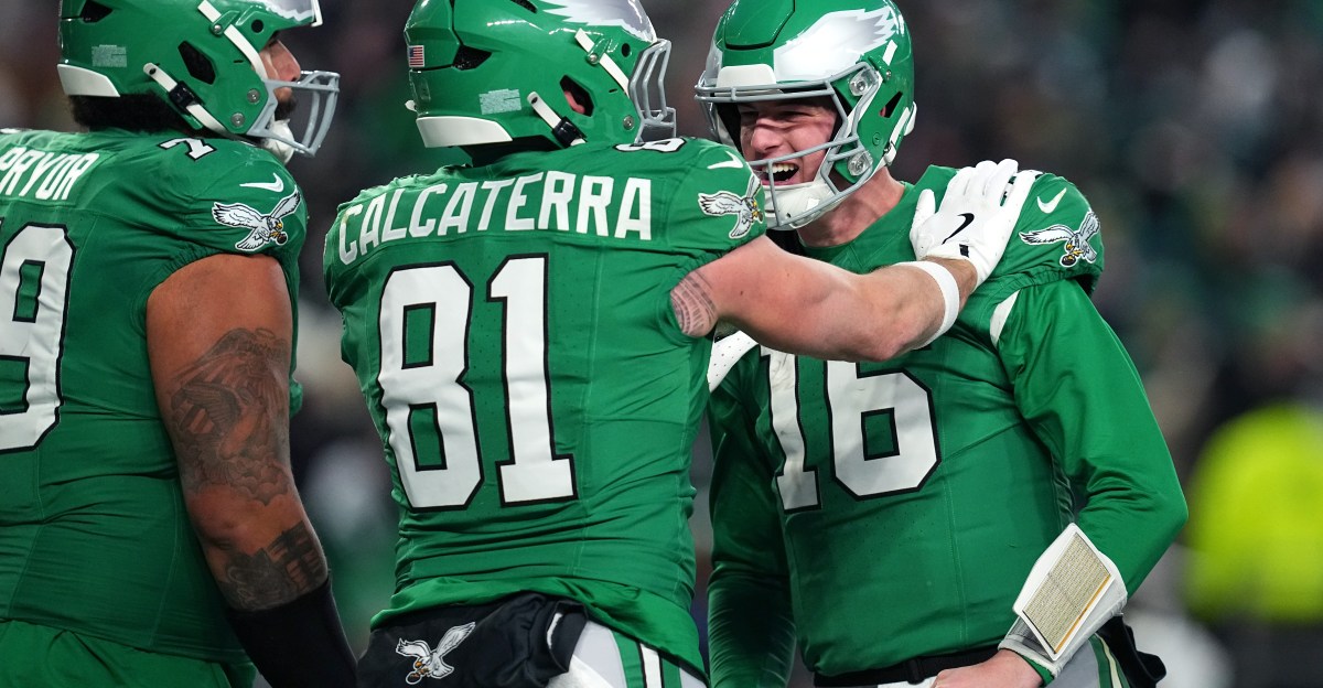 Grant Calcaterra injured in Eagles-Commanders season finale