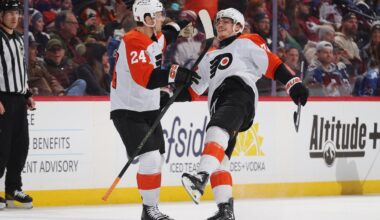 Owen Tippett has 2nd career hat trick as Flyers beat NHL-leading Colorado Avalanche 7-3