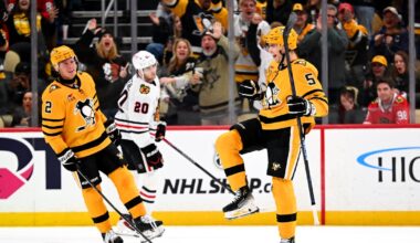 Penguins rout Blackhawks 6-2 for 5th consecutive win