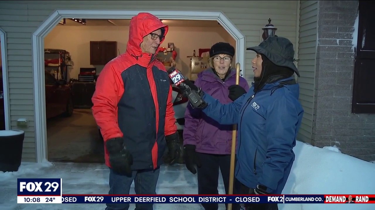 Philadelphia suburbs dig out after heavy snow and sleet  
