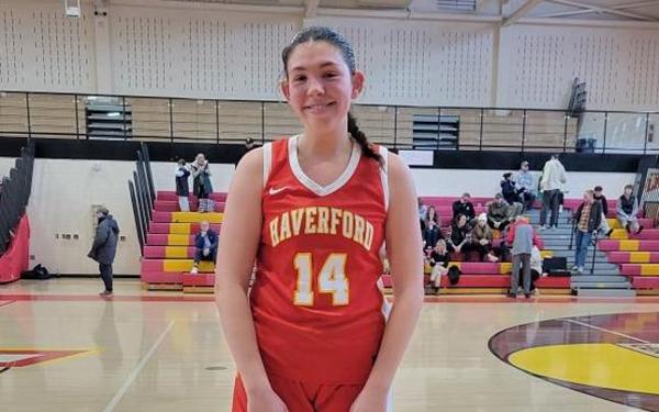 Haverford’s Scranton-bound Maura Gilroy leads the way by pesky Penncrest