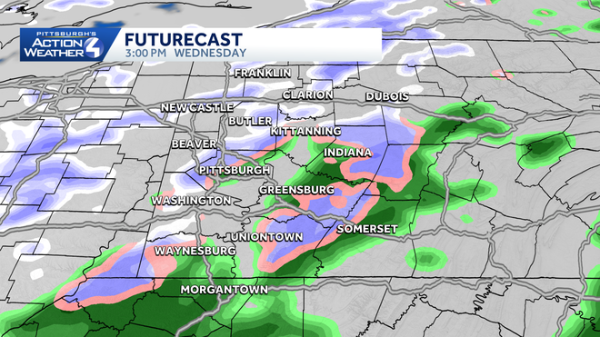 rain to snow showers