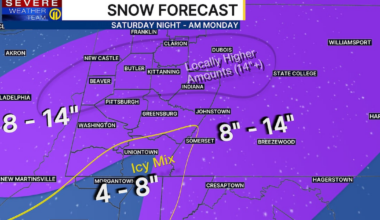 Major winter storm moves in tonight. Here’s how much snow could accumulate – WPXI