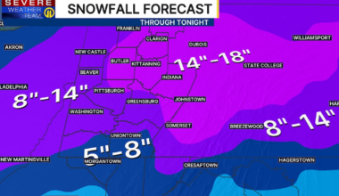 Major winter storm moving through Pittsburgh region, 14 inches of snow or more possible for some – WPXI