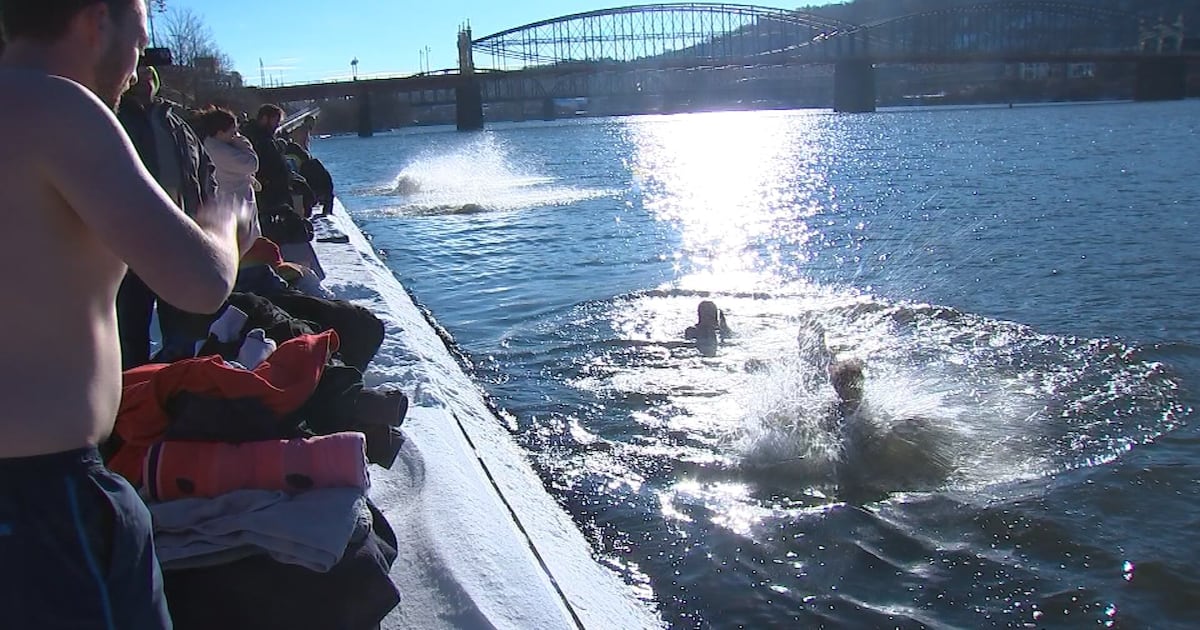 Participants brave the cold, dive into the new year during Pittsburgh polar plunge – WPXI